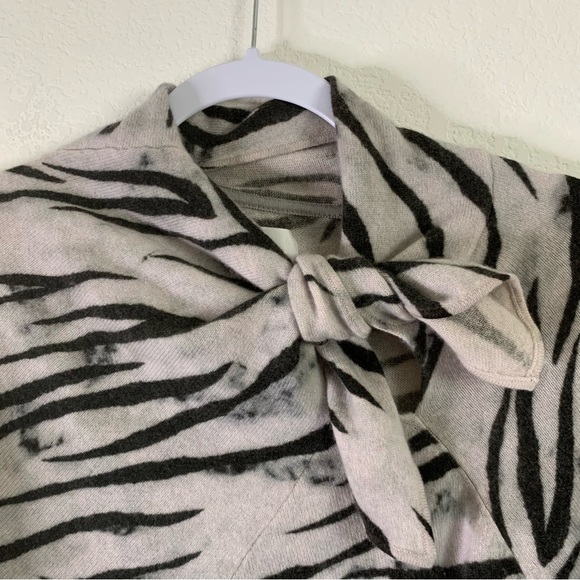 Brochu Walker Womens 100% cashmere tie neck long sleeve sweatshirt XS - Picture 4 of 7